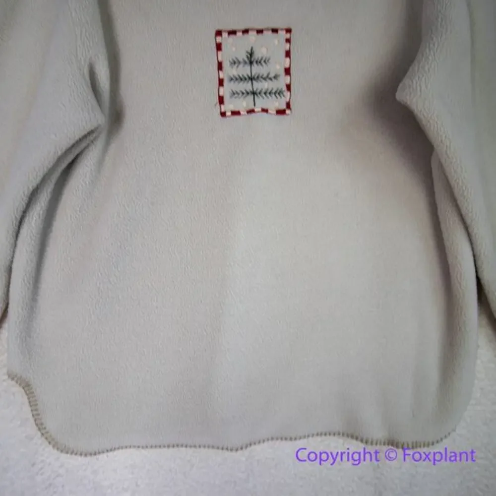 Woolrich fleece sweater Christmas‎ tree , women size 42